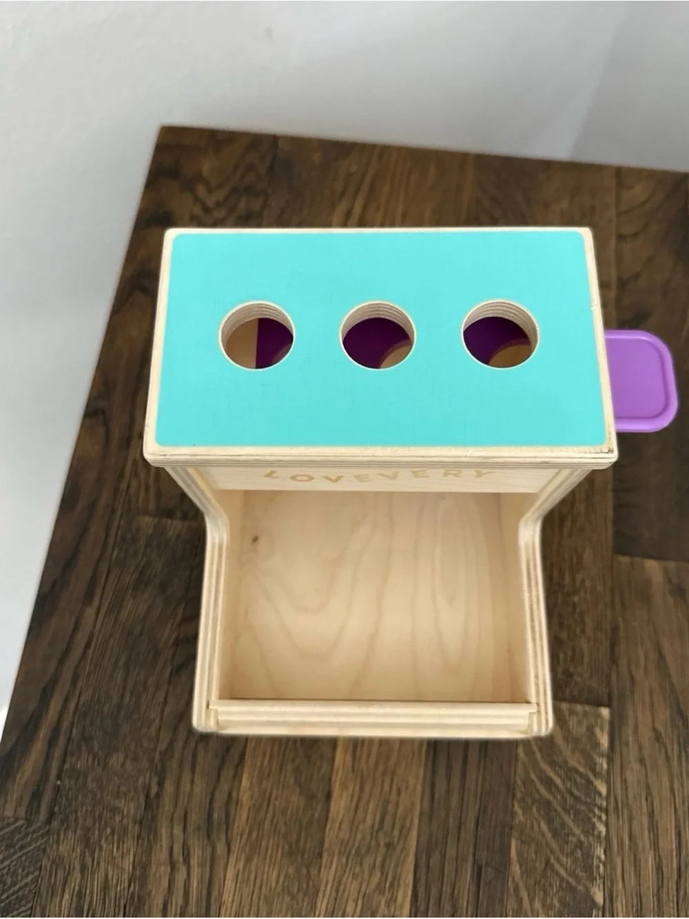 Lovevery wooden peg drop NO PEGS